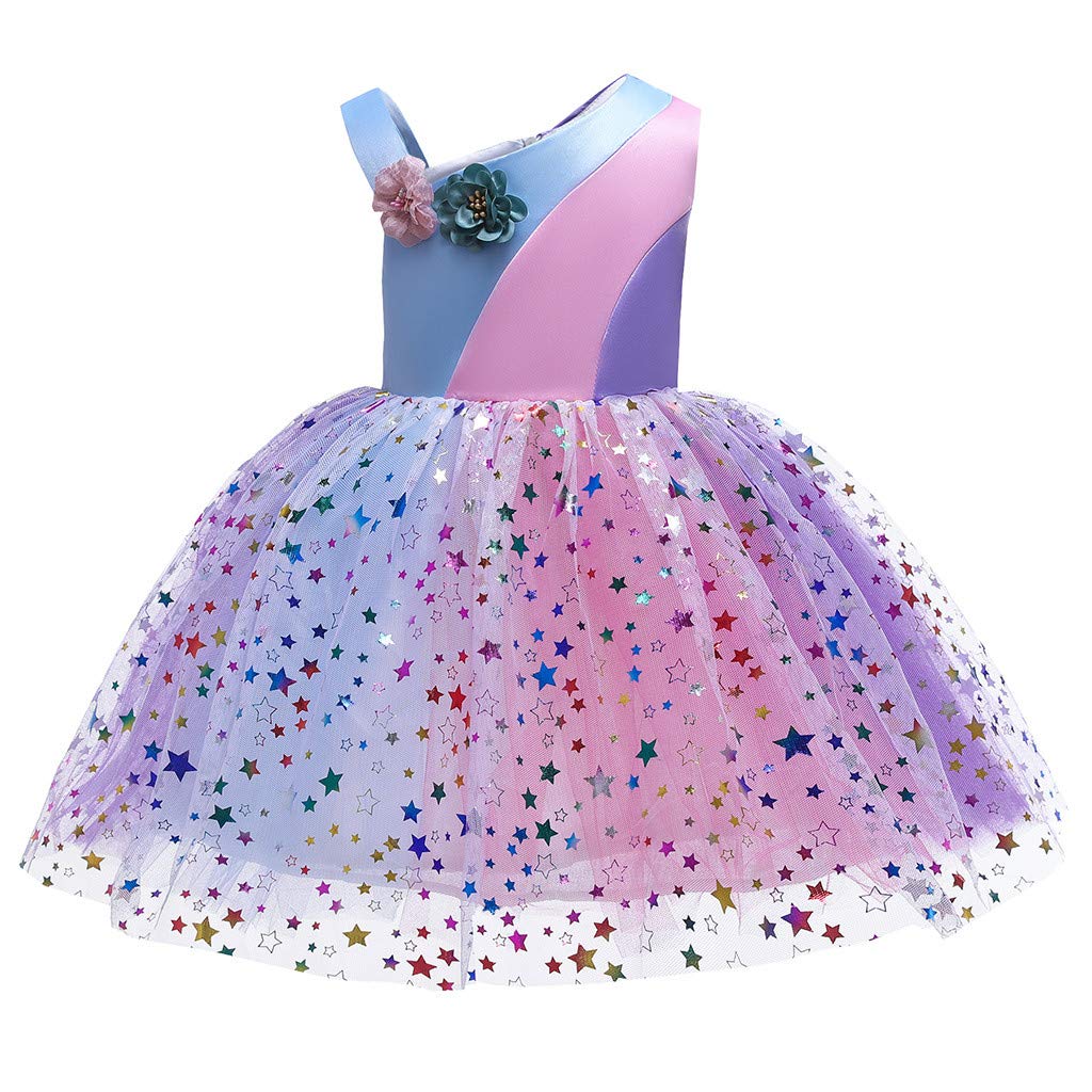 Floral Princess Dress for Toddlers - Baby Girls Pageant Gown for Birthday Party, Wedding & Bridesmaid | Perfect for Special Occasions & Photo Shoots