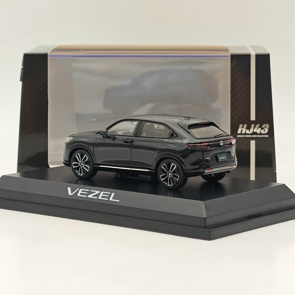 1/43 Scale Honda VEZEL Crystal Black Pearl Diecast Model Car - Hobby Japan HJ431002BK - Collectible Miniature Vehicle for Display & Gifts