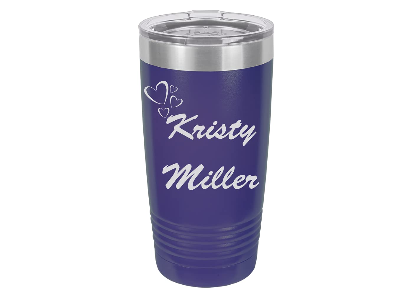 20oz Purple Vacuum Insulated Tumbler - Personalized Gift for Travel & Office