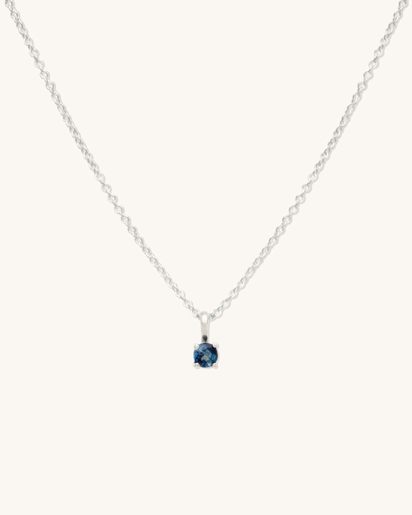 Blue Sapphire Birthstone Necklace for Women - September Birthstone Jewelry Gift for Mom, Wife, Daughter | Perfect for Anniversaries, Birthdays & Special Occasions