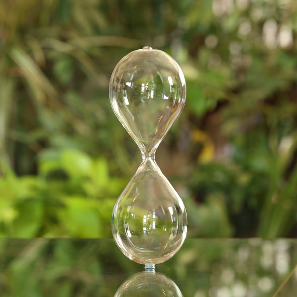 DIY Empty Hourglass Globe with Sand - Creative Home Decor, Science Experiment Kit & Meditation Timer for Stress Relief, Office Desk Accessories