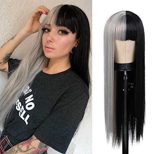 Half Grey Half Black
