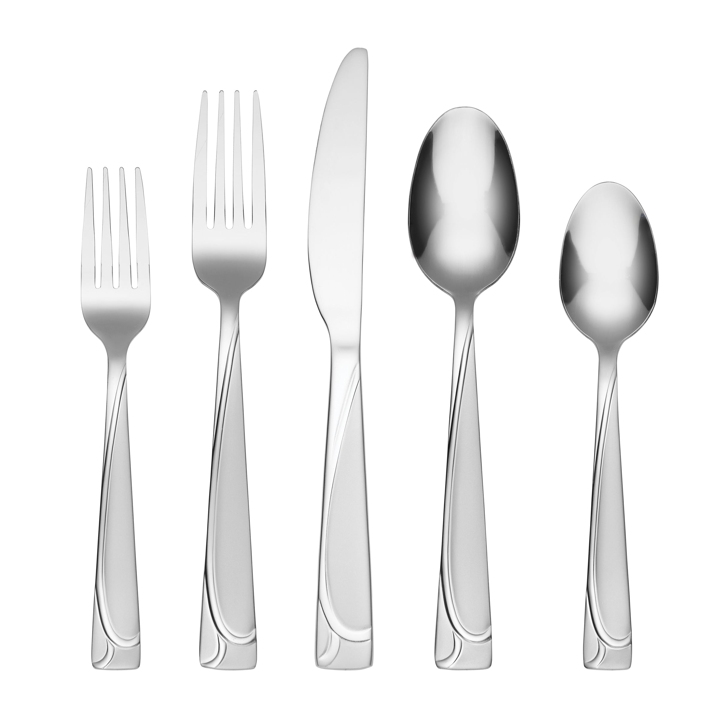 Premium Mena Frost 20-Piece Stainless Steel Flatware Set - Elegant Silverware for 4 Place Settings - Perfect for Dinner Parties, Weddings & Everyday Dining