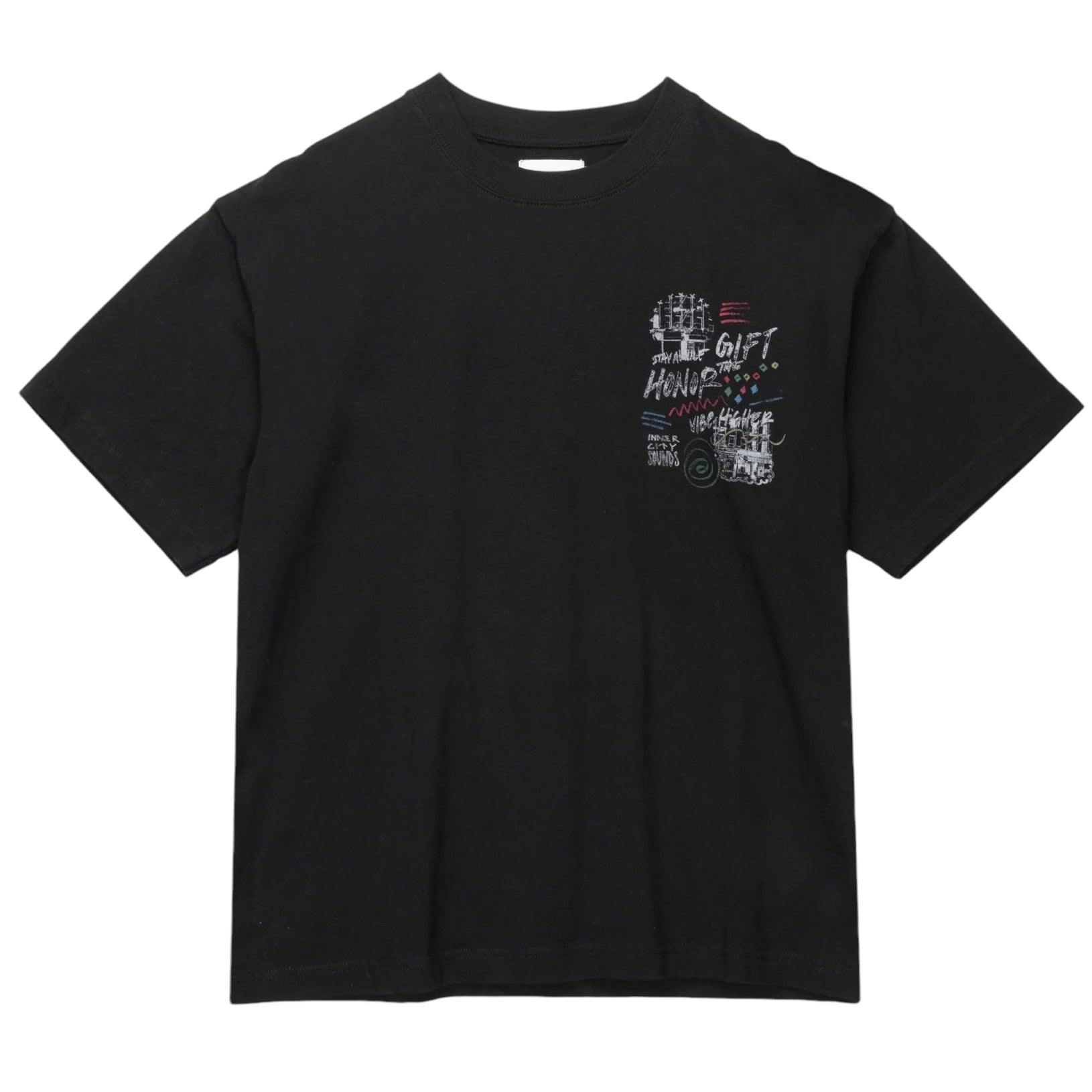 Honor The Gift HTG Vibe Higher Short Sleeve Tee - Black Cotton T-Shirt for Men | Streetwear Casual & Gym Workout Fashion