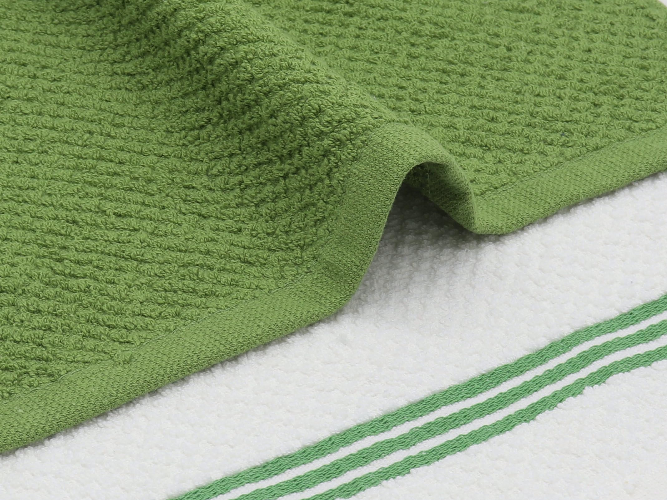 Premium Cotton Dish Cloths Set of 8 - 12