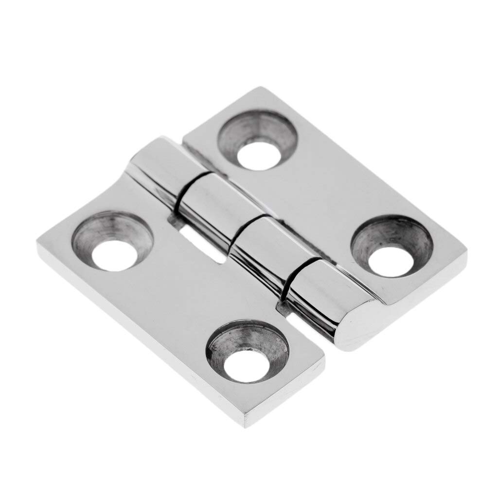 38mm/50mm Heavy Duty Marine Grade 316 Stainless Steel Cabinet Hinges for Boat Cupboard & Door - Corrosion Resistant DIY Hardware (Perfect for Marine, RV & Outdoor Furniture Applications)
