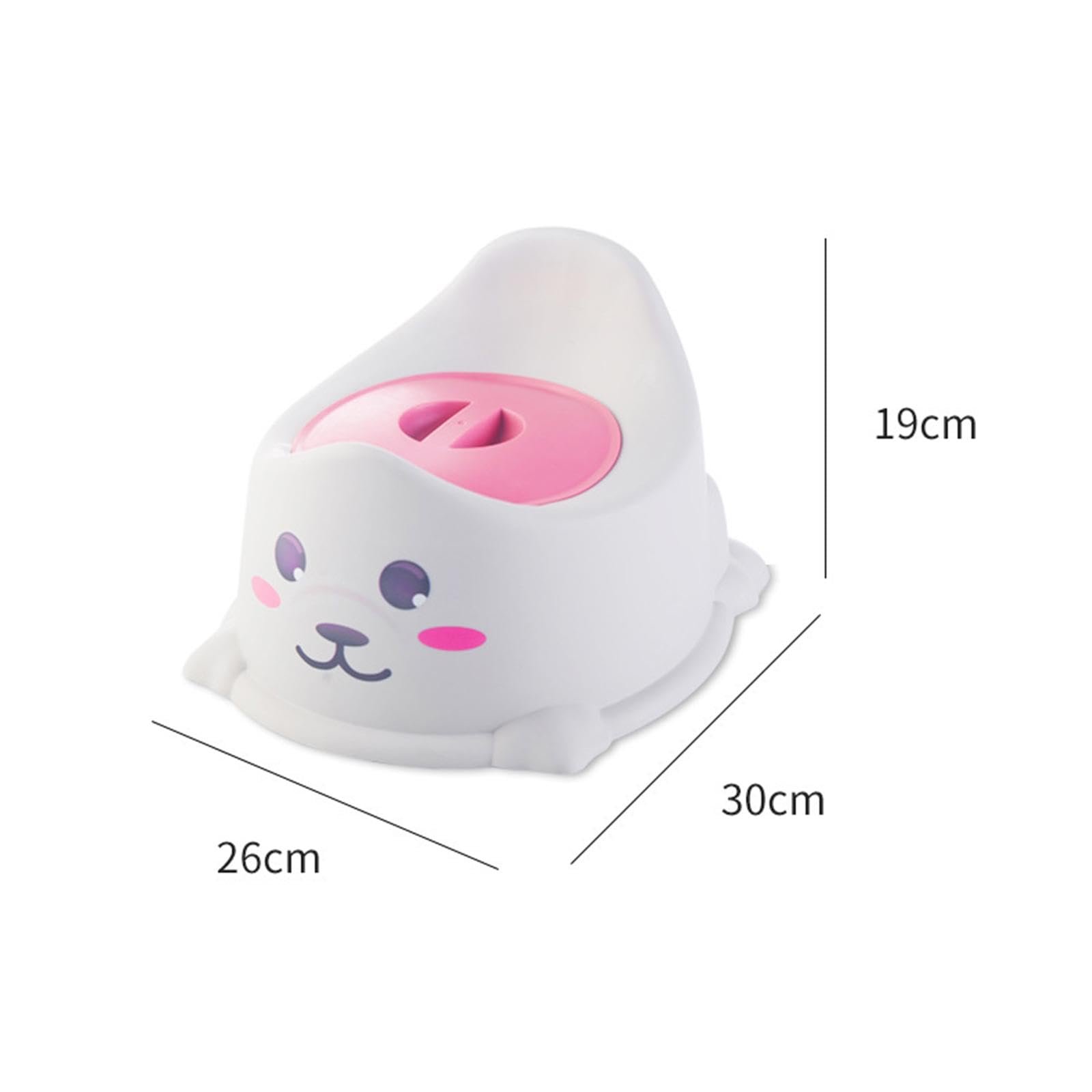 Luwecf Toddler Animal Potty Training Chair - Easy Clean Baby Toilet Seat with Removable Bowl for Boys & Girls | Perfect for Home, Daycare & Travel Use (Gray)