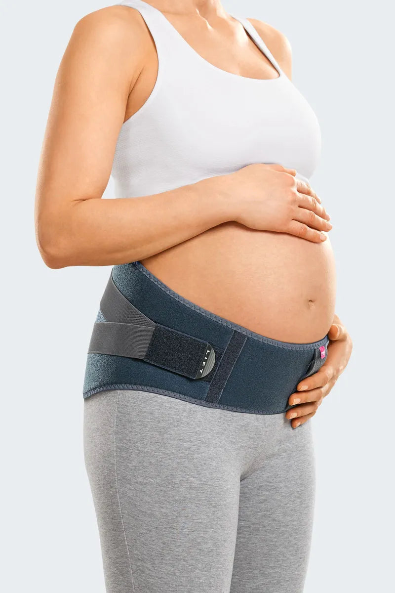 Medi Lumbamed Maternity Support Belt - Lower Back Pain Relief for Pregnant Women - Comfortable Pregnancy Belly Band for All-Day Wear at Work, Home & Exercise