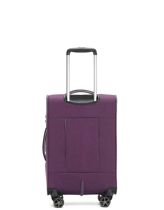 Tosca TCA720 Vega 21-Inch Small Spinner Luggage - Lightweight Carry-On Suitcase with 360° Spinner Wheels, Perfect for Business Travel & Weekend Getaways (Plum Color)