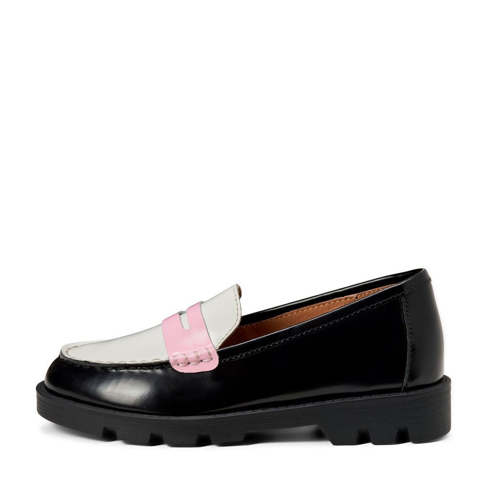 Paula Women's Black/White/Pink Casual Dress - Perfect for Office, Party & Everyday Wear