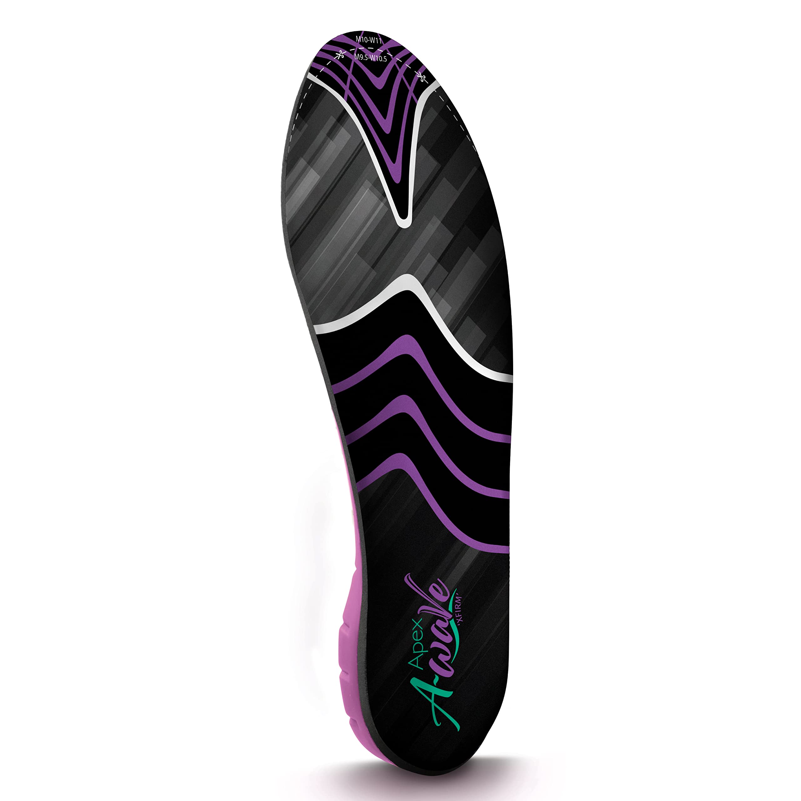A-Wave Prefabricated Orthotic Insoles for Men & Women - Maximum Arch Support with 3 Adjustable Levels - Ideal for Running, Walking, and All-Day Comfort