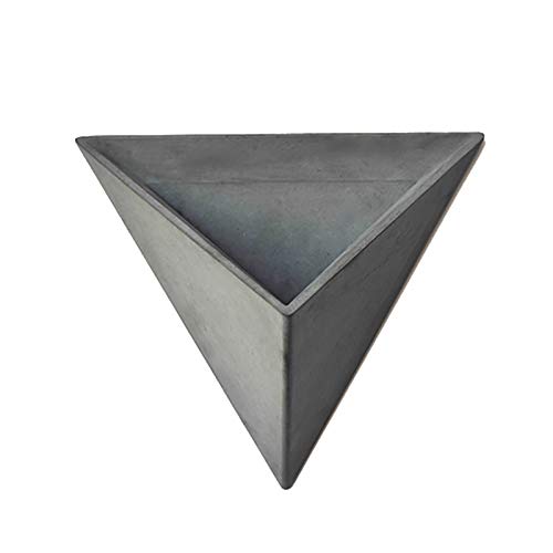 Large Silicone Planter Mold for Concrete Triangle Flower Pots - DIY Cement Molds for Handmade Succulent Planters, Home Garden Decor & Wedding Centerpieces