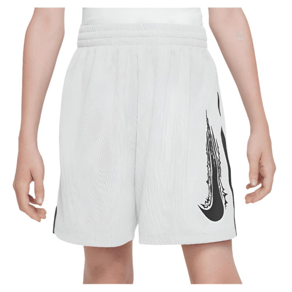 Boys' Dri-Fit Multi Woven Tennis Shorts - White & Black - Breathable Athletic Shorts for Tennis, Running & Casual Wear