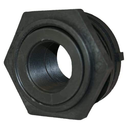 3 Inch Bulkhead Fitting - Marine, Plumbing & Aquarium Use - Stainless Steel Watertight Connector for Boats, Tanks & Pipes