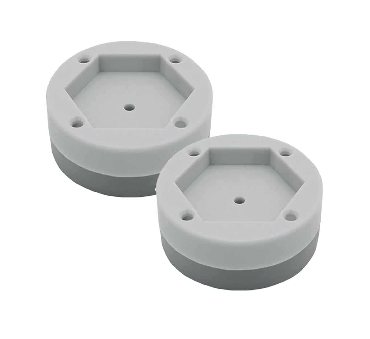Anti Vibration Pads for Washing Machine - Heavy Duty Washer Dryer Noise Reduction & Shock Absorbing Rubber Feet - Non-Slip Furniture & Appliance Stabilizers (2 Pack) - Perfect for Home Laundry Rooms, Apartments & Noise-Sensitive Areas