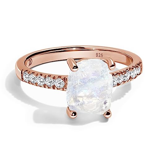 Rose Gold Moonstone Ring - Ritzy