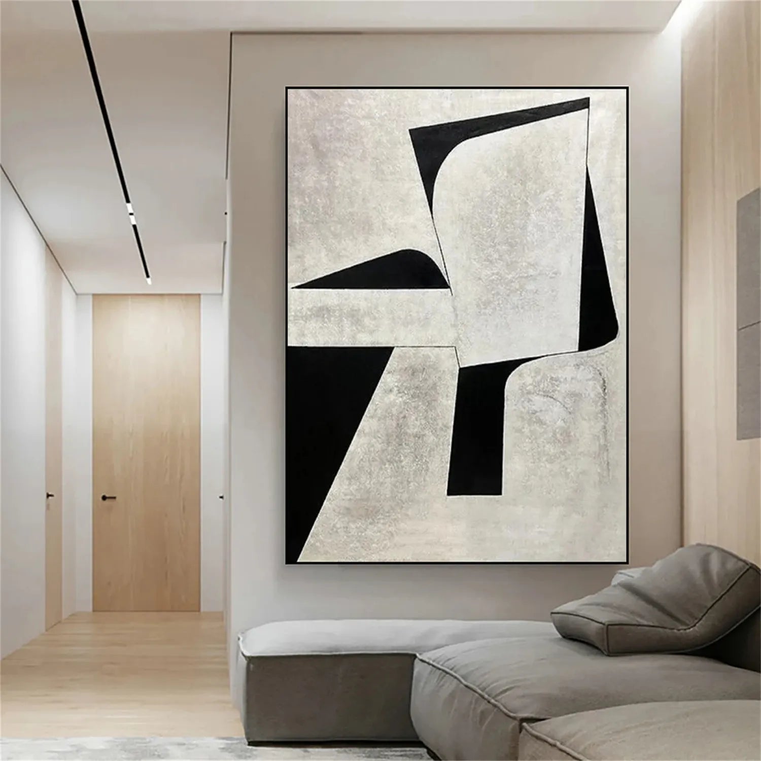 Abstract Tranquility Art Painting - Modern Wall Decor for Living Room, Bedroom & Office | Large Canvas Print | #WS160