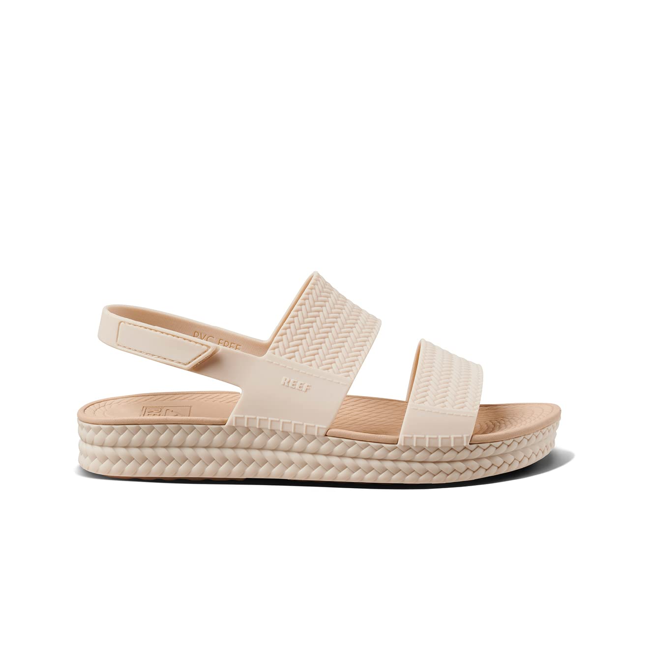 REEF Water Vista Women's Platform Sandals - Adjustable Velcro Strap Water Shoes for Beach, Pool & Summer Outdoor Activities