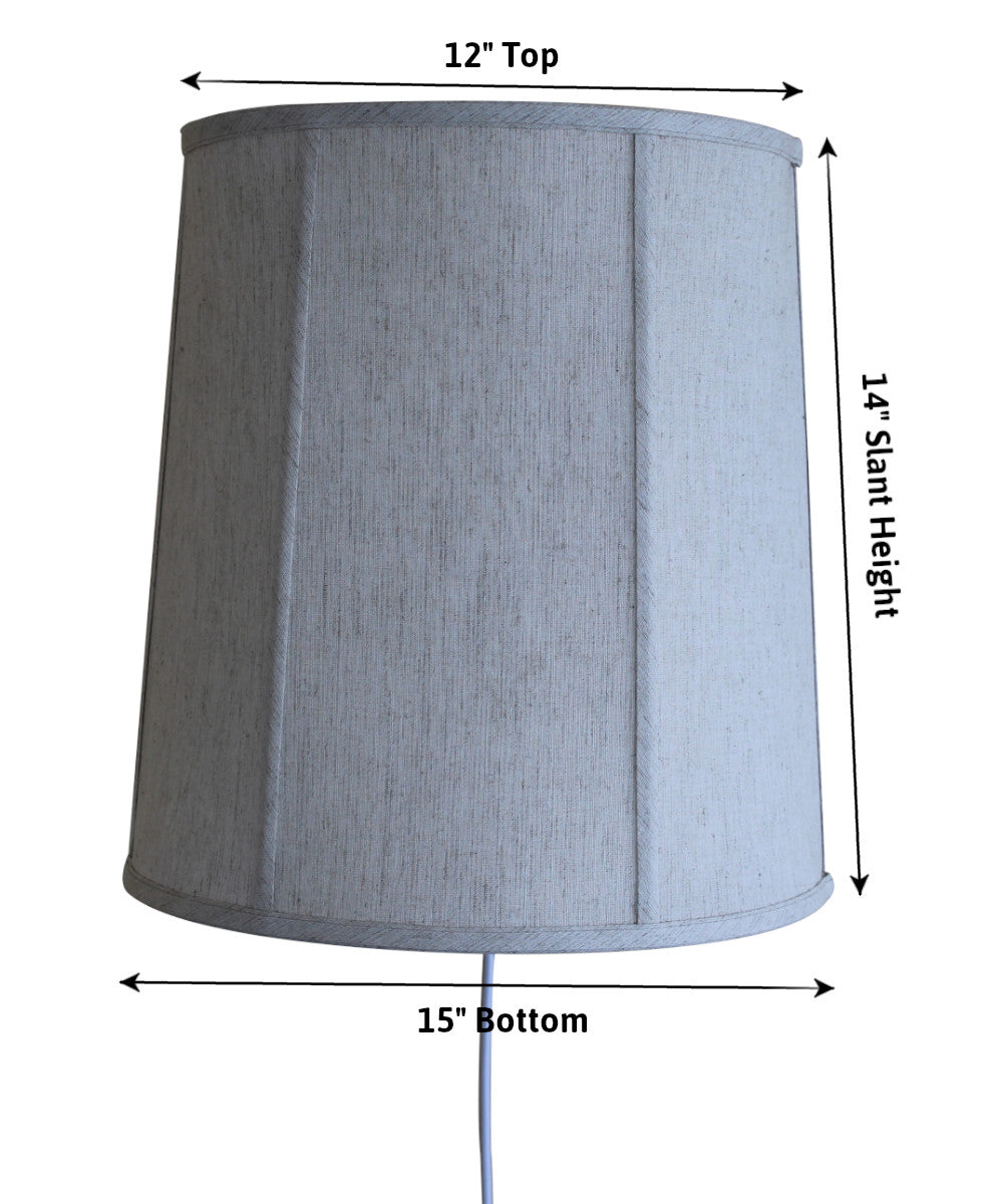 14W Floating Shade Plug-In Wall Light - Modern LED Night Light for Bedroom, Nursery, Hallway & Staircase - Energy Efficient Dimmable Ambient Lighting for Home Decor