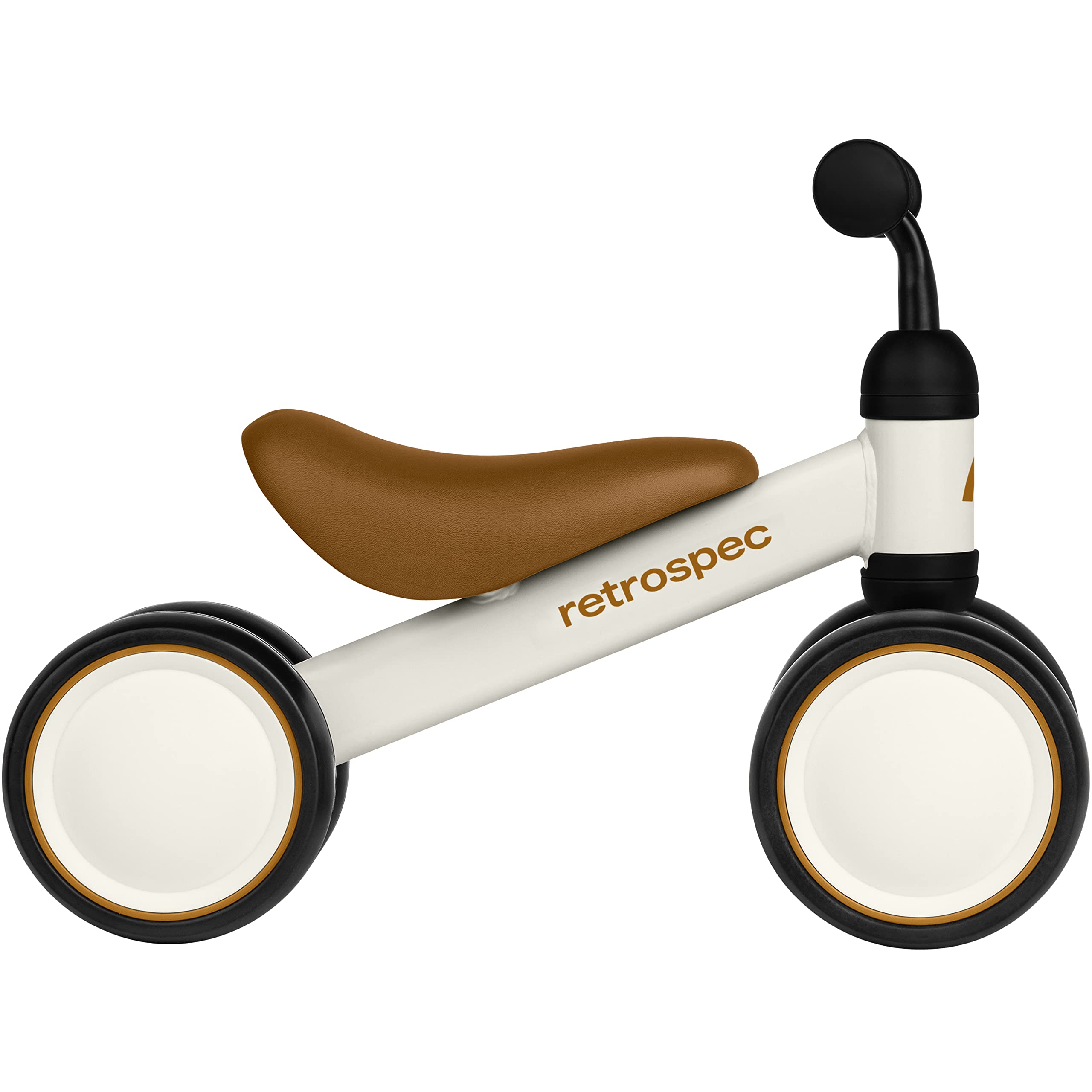 **Retrospec Cricket Baby Walker Balance Bike - 4-Wheel Toddler Bike for 12-24 Months | First Bicycle Toy for 1 Year Old Boys & Girls | Indoor & Outdoor Learning Ride-On Toy**