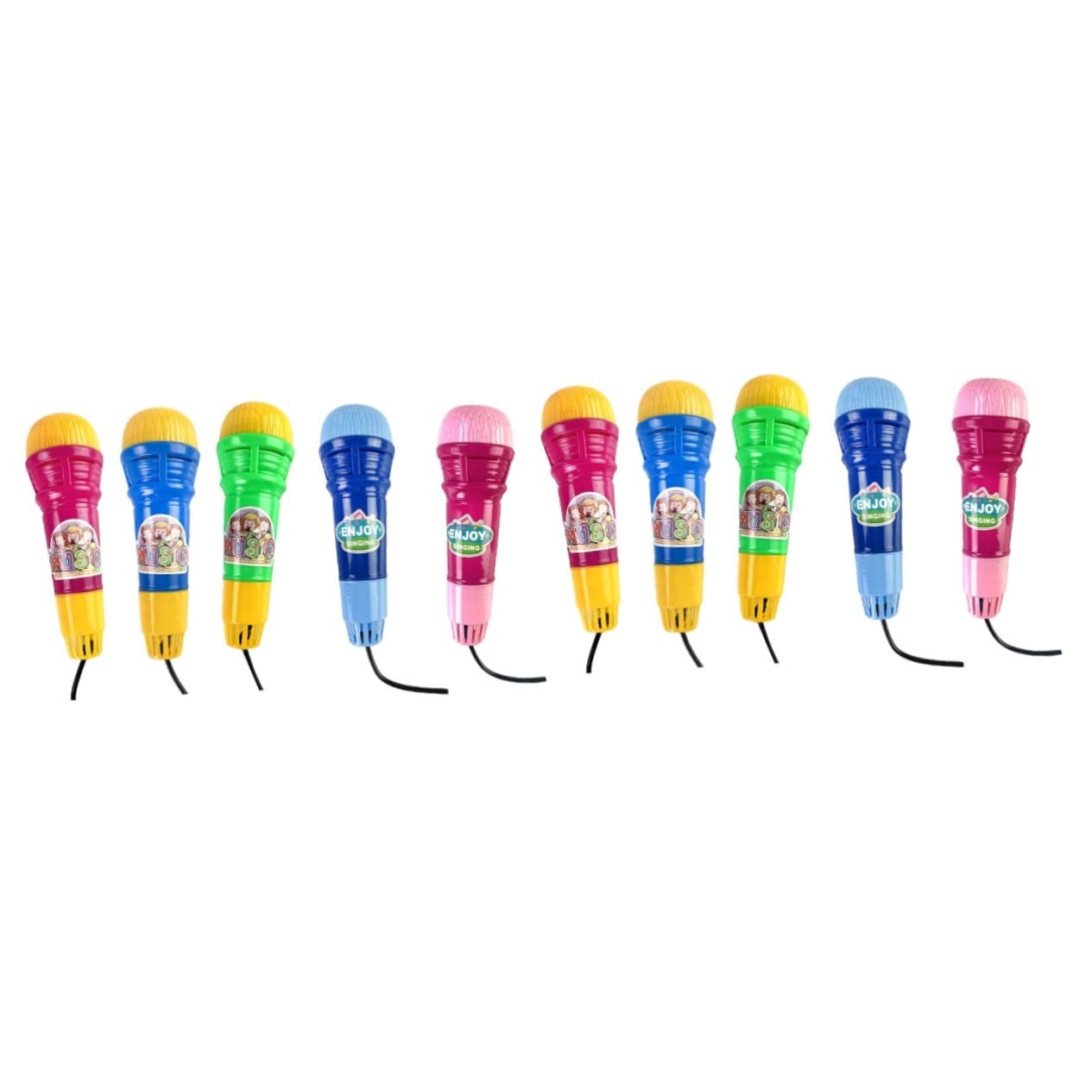 10 Pack Echo Microphone Toy for Kids - Voice Changer, Musical & Educational Toys for Toddlers - Perfect for Birthday Parties, Christmas Gifts, and Sing-Along Fun