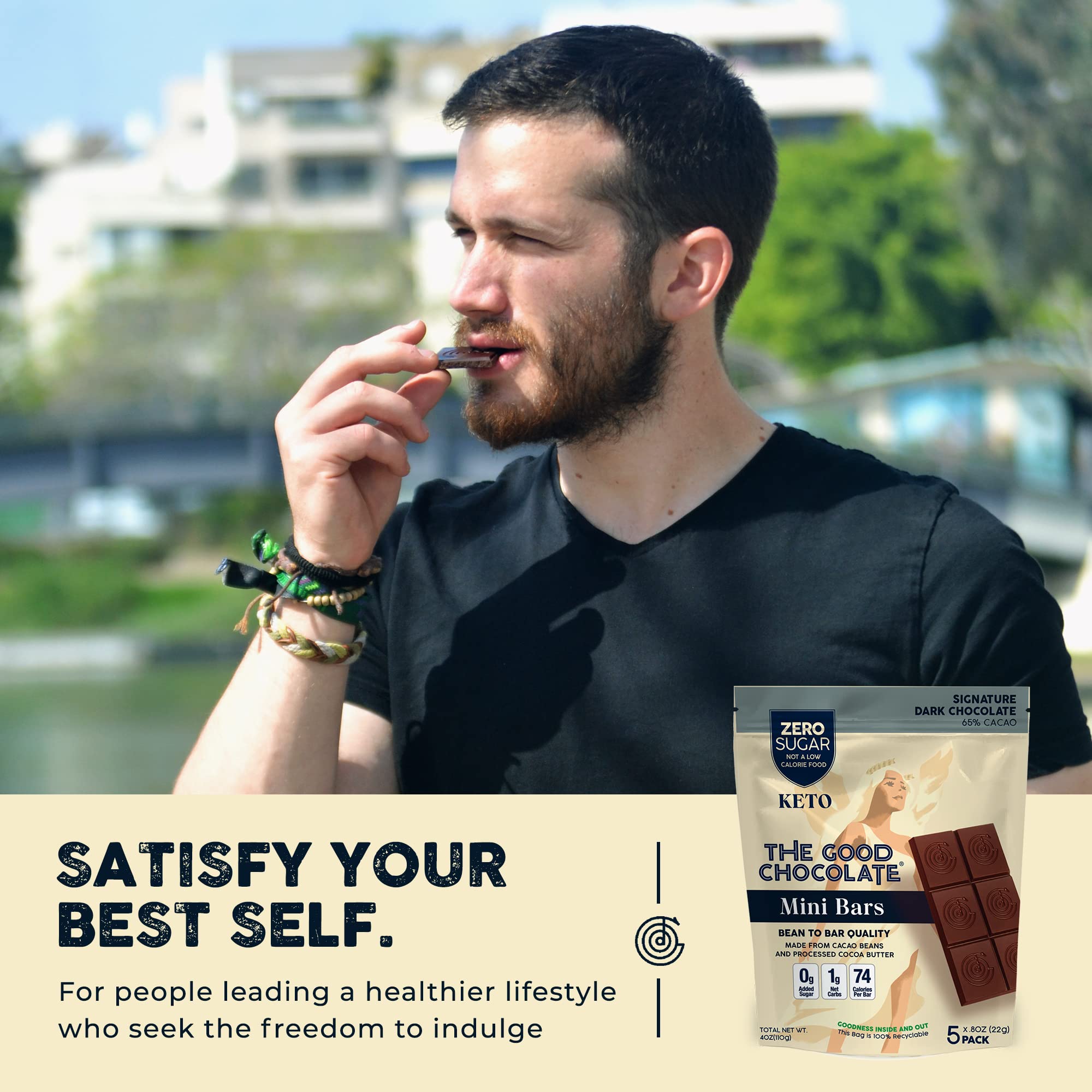 Keto Dark Chocolate Mini Bars - Zero Sugar, Low Carb, Vegan Snacks | Gluten-Free, Dairy-Free, Low Calorie | Perfect for Keto Diet, Weight Loss & Healthy Lifestyle