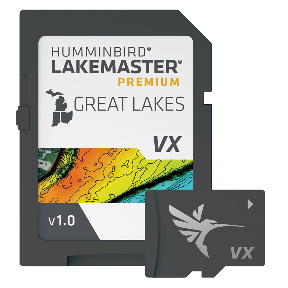 Humminbird Lakemaster VX Premium GPS Fish Finder for Great Lakes - High-Definition Mapping & Navigation for Fishing Enthusiasts - Perfect for Freshwater Anglers & Boating Adventures