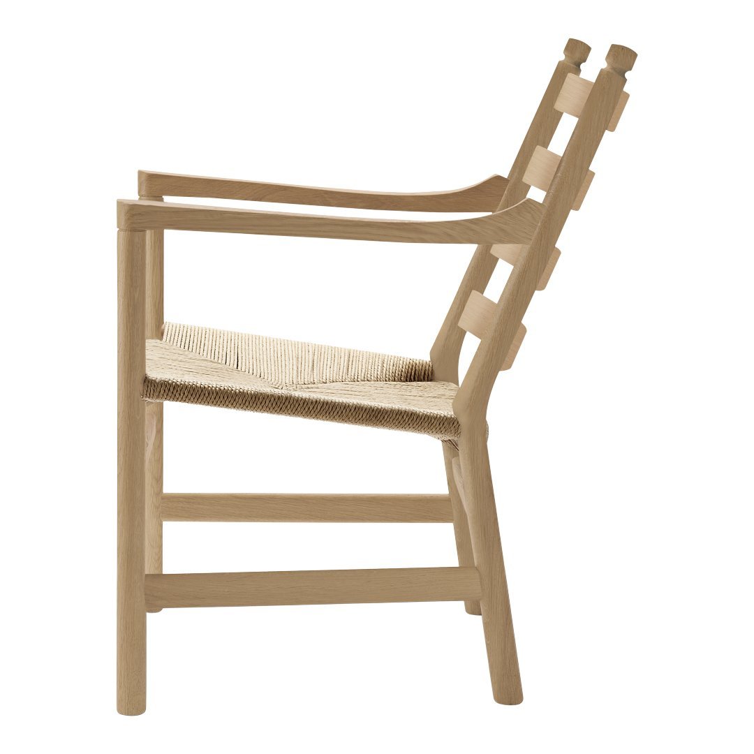 CH44 Ladderback Chair - Solid Wood Dining Chair, Farmhouse Kitchen Chair with Comfortable Cushion - Perfect for Dining Room, Kitchen, and Country Home Decor