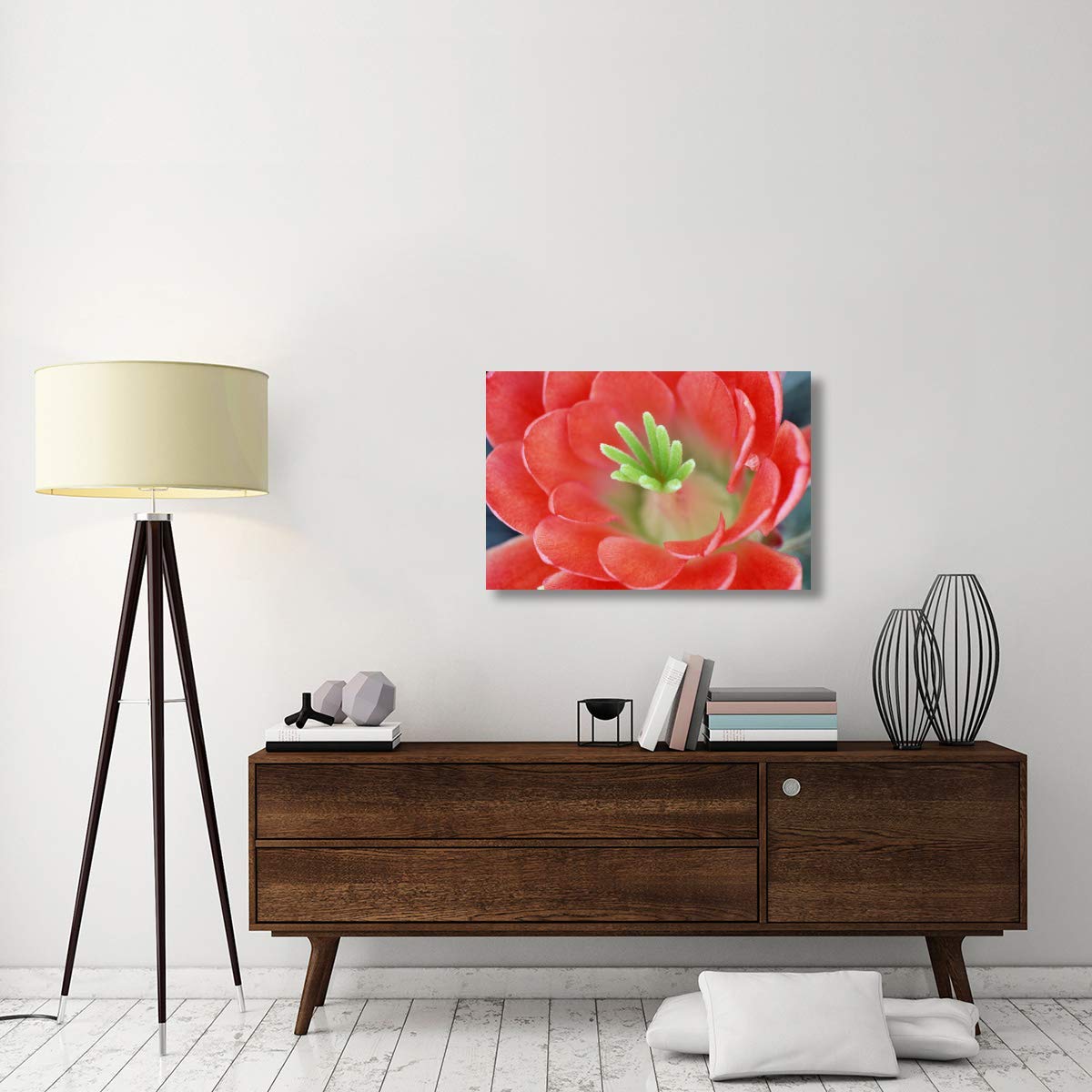 Global Gallery Claret Cup Cactus Flower Arizona Canvas Art Print - 36x24 Inches Wall Decor for Living Room, Bedroom & Office