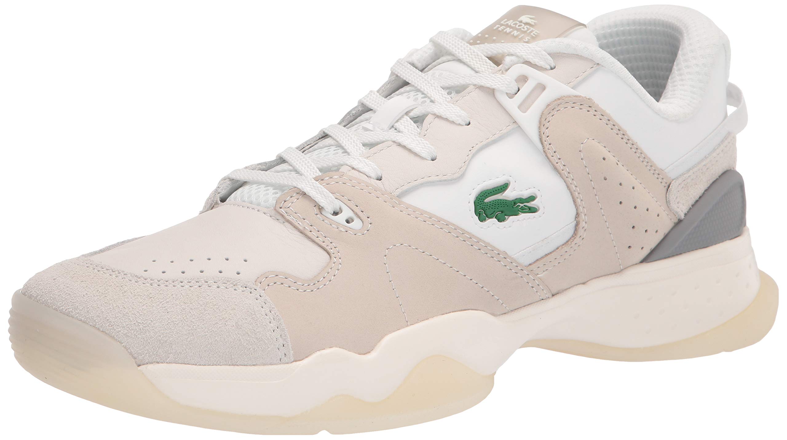 Lacoste Men's T-Point Sneakers - Classic White Leather Casual Shoes for Men | Comfortable Walking & Everyday Wear | Perfect for Work, Travel & Street Style