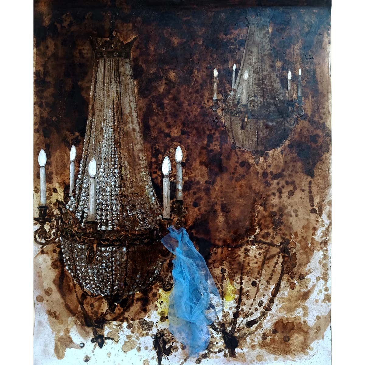 Capriccio II Mixed Media on Canvas - Abstract Wall Art for Living Room, Bedroom & Office Decor