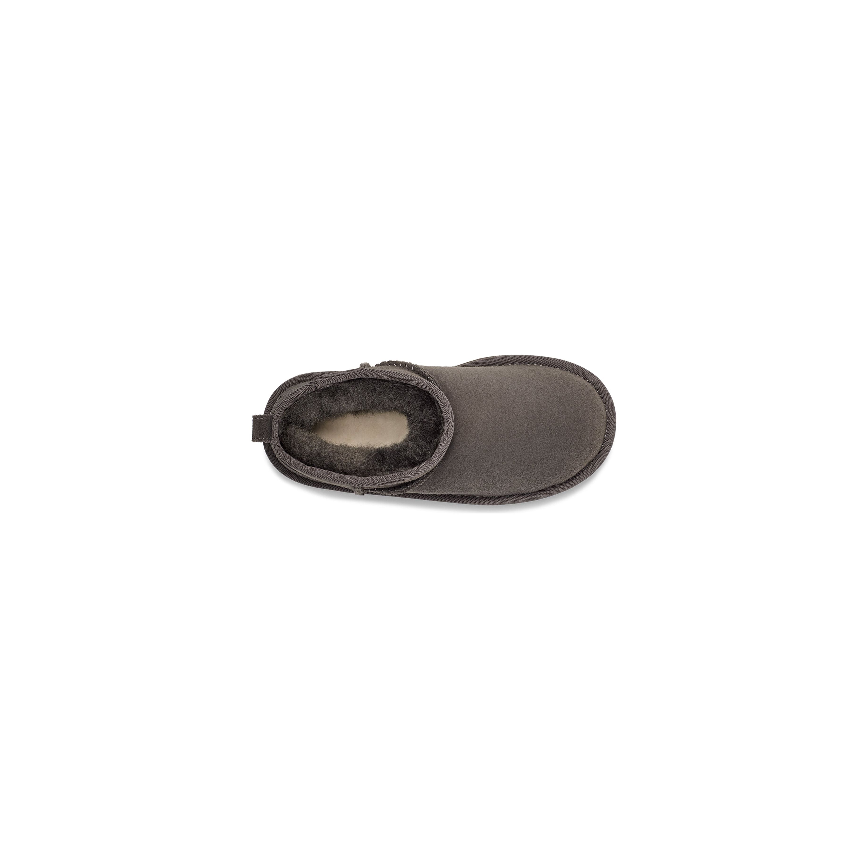 UGG Kid's Classic Ultra Mini Boots in Grey - Warm & Cozy Winter Boots for Girls & Boys - Perfect for School, Snow Days & Outdoor Play