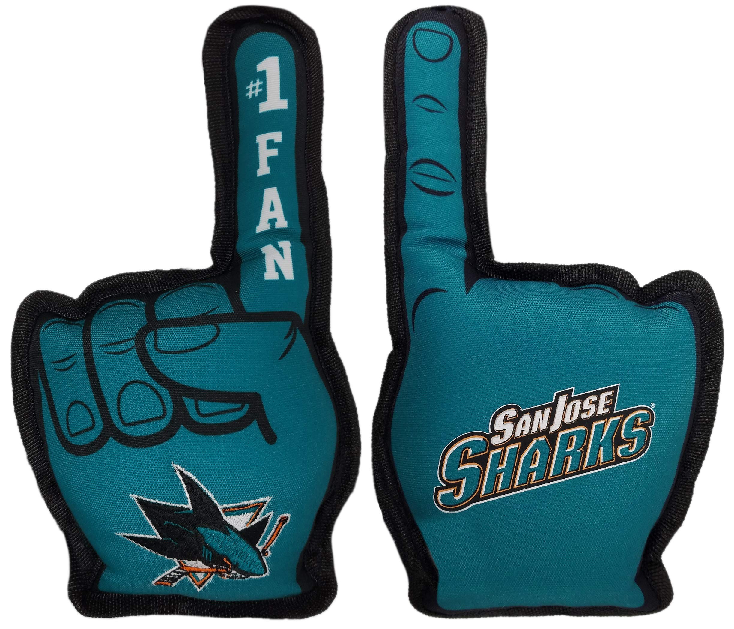 San Jose Sharks NHL Dog Toy for Aggressive Chewers - Durable Pet Chew Toy with Squeaker for Dogs & Cats - Best Tough Chew Toy for Sports Fan Pets - Perfect for Playtime & Training Sessions