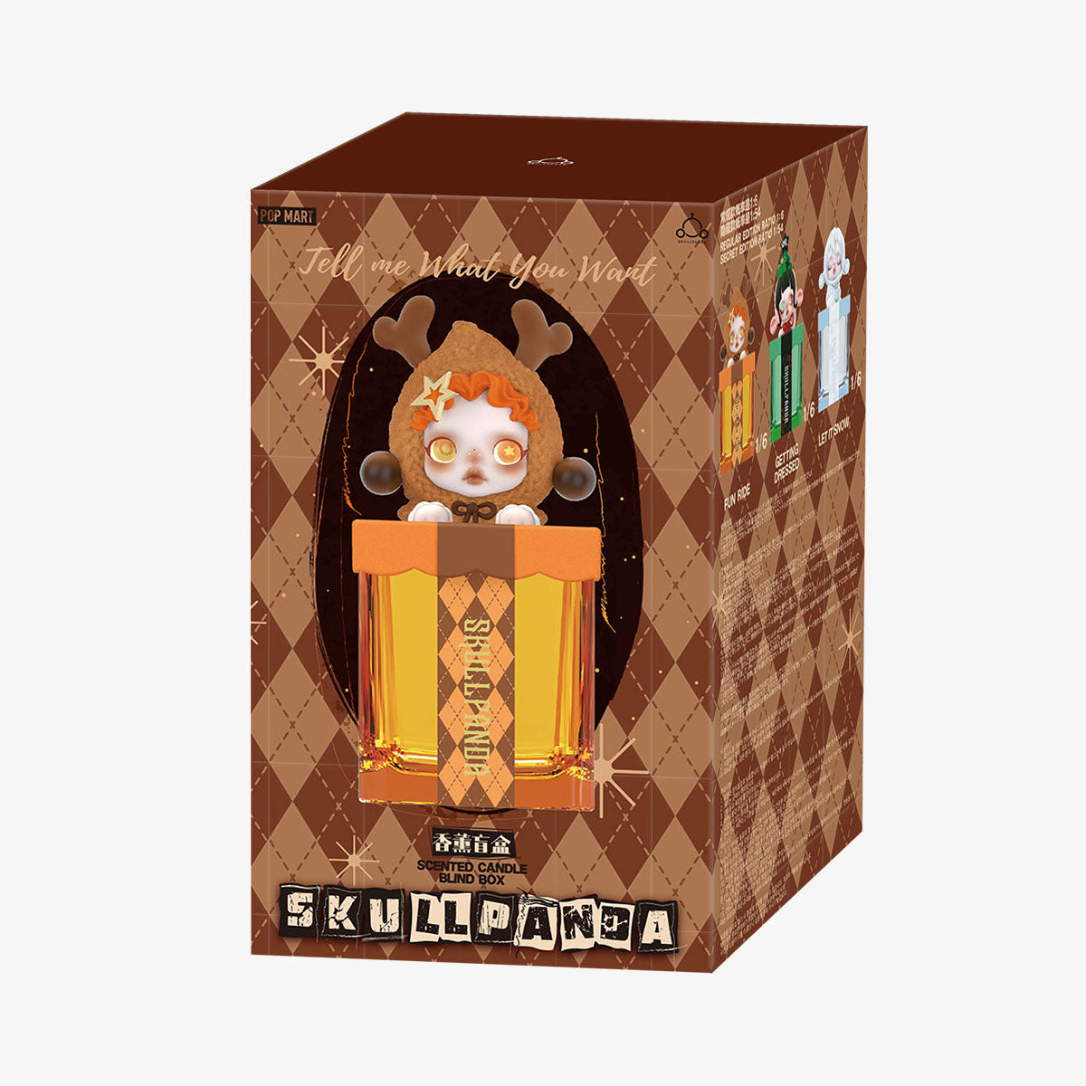 POP MART SKULLPANDA Tell Me What You Want Series Scented Candle Blind Box - Collectible Aromatherapy Candles for Home Decor, Gifts & Relaxation