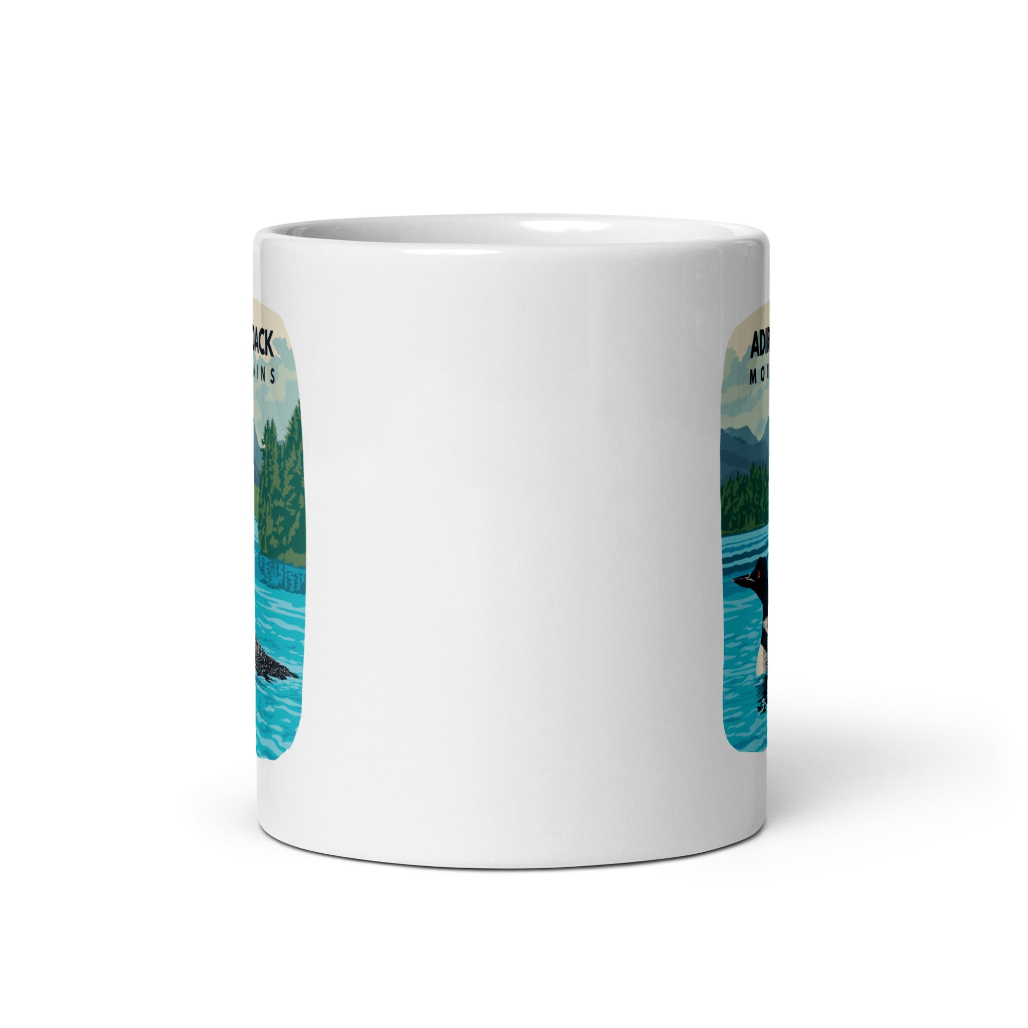 Premium Ceramic Coffee Mug with Unique Loon Design - Perfect for Hot & Cold Beverages, Ideal for Home, Office, or Camping Use
