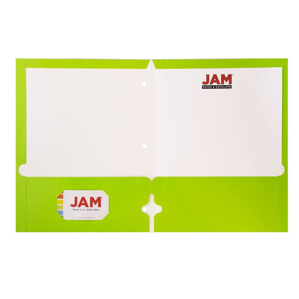 Laminated 3 Hole Punch School Folders - Letter Size - Bulk 100/Box for Classroom & Office