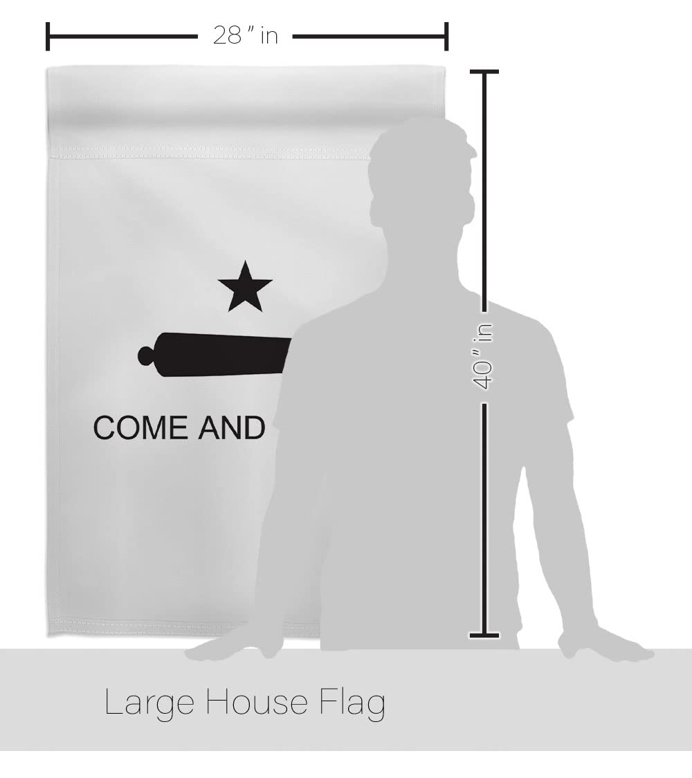 Americana Historic House Flag Set 28x40 with Flagpole - Patriotic Outdoor Decor