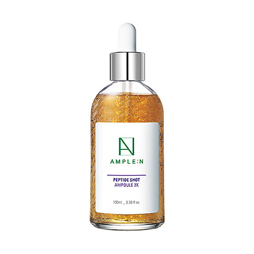 AMPLE:N Peptide Shot Ample 2X - 100ml Large Capacity Collagen Booster Serum for Skin Hydration & Anti-Aging | Perfect for Daily Skincare Routine & Travel Essentials