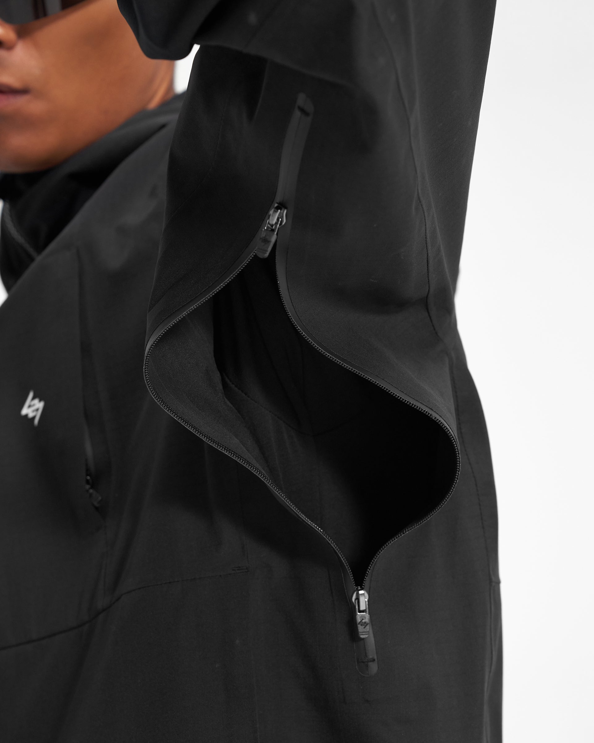 Team 247 Technical Jacket - Waterproof Windbreaker for Outdoor Activities | Lightweight & Breathable Men's Running Jacket for Hiking, Camping & Travel (Black)