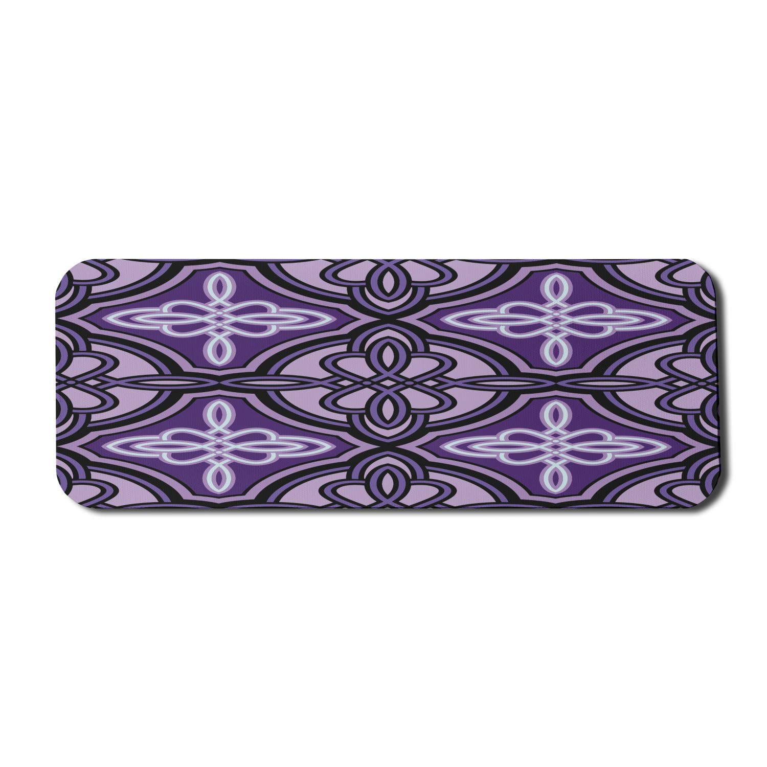 Ambesonne Celtic Knot Gaming Mouse Pad - Non-Slip Rubber Surface with Swirling Twisted Line Design, Extra Large 31