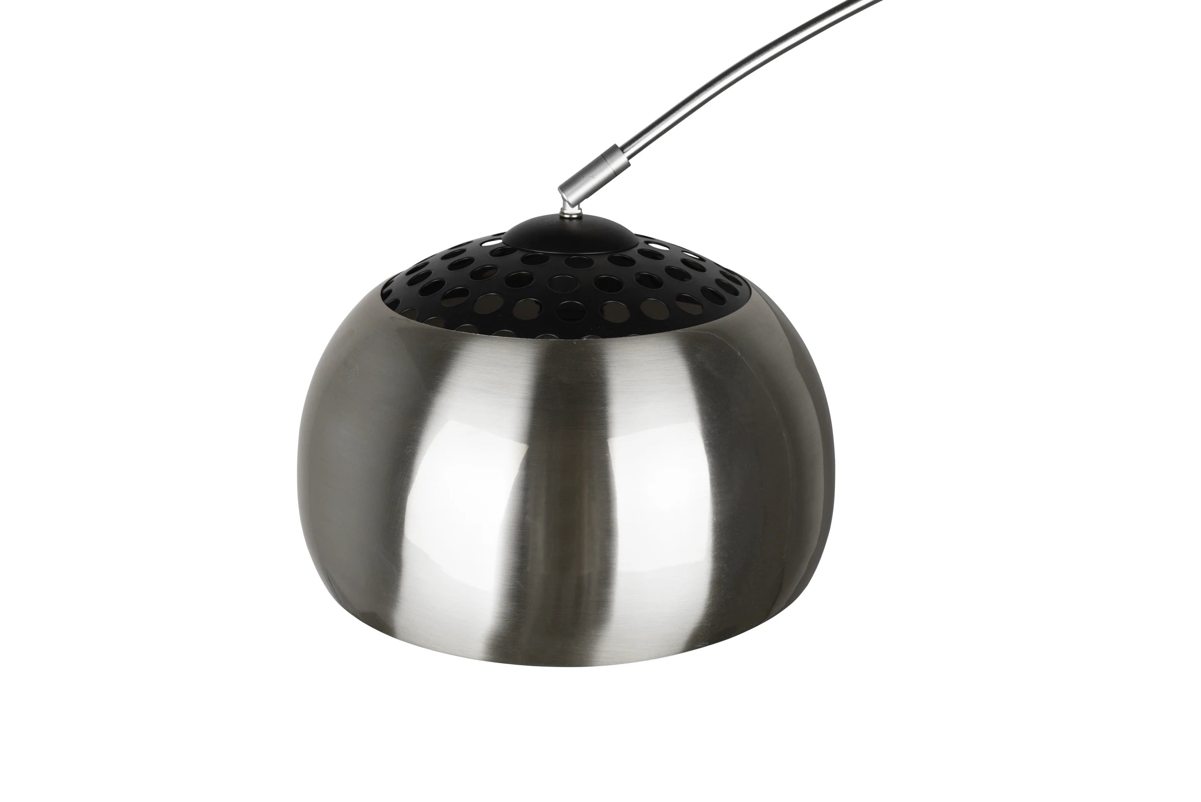 Argentina Arc Floor Lamp - Modern Brass & Nickel Finish for Living Room, Bedroom, or Office Lighting