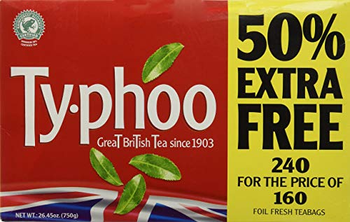 Typhoo Tea Bags - 480 Count (Pack of 2 x 240 Tea Bags) | Premium Black Tea | Perfect for Home, Office & Hospitality Use