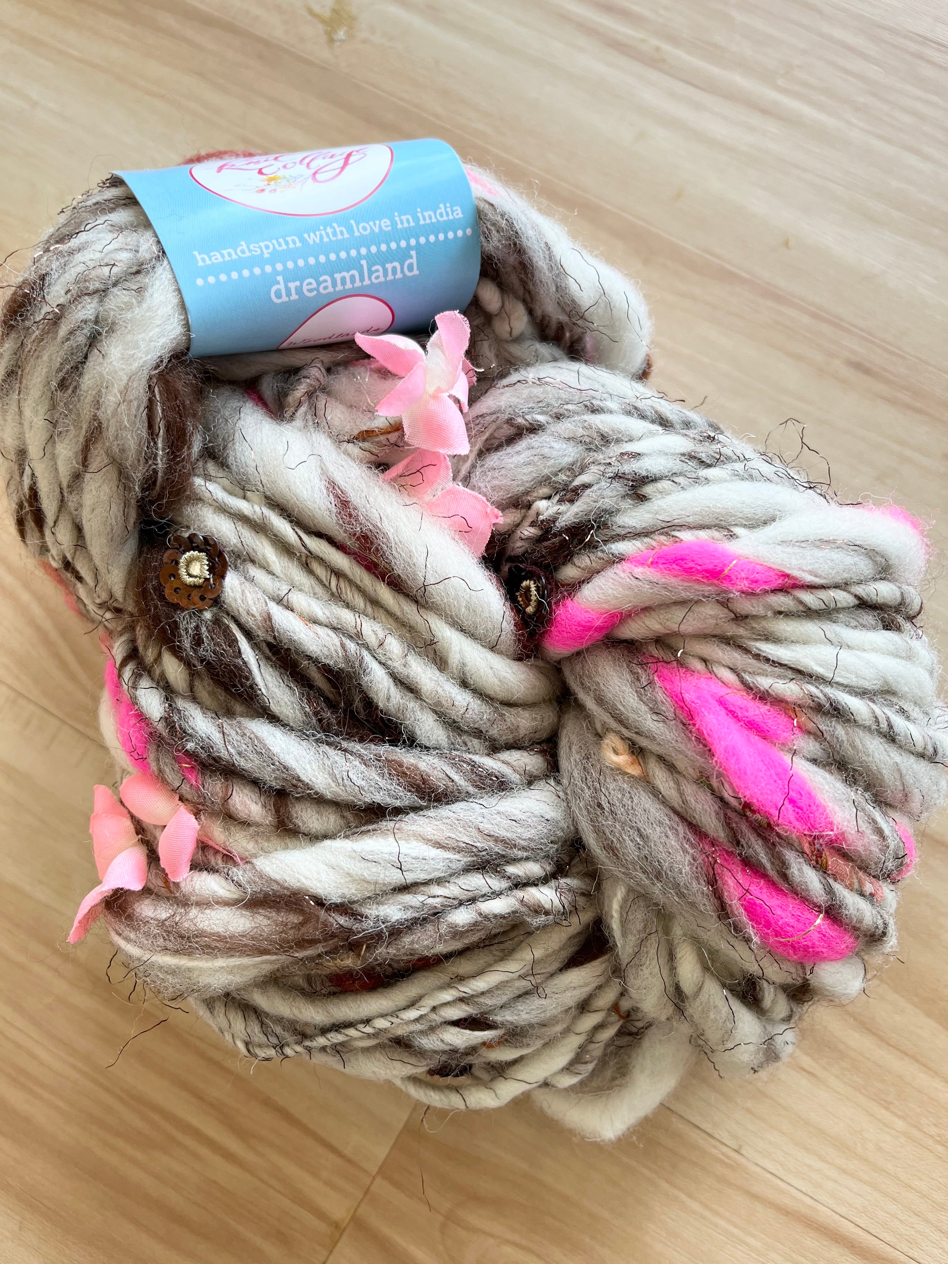 Knit Collage Dreamland Yarn - Premium Hand-Dyed Wool for Knitting & Crocheting - Perfect for Scarves, Sweaters & Home Decor Projects