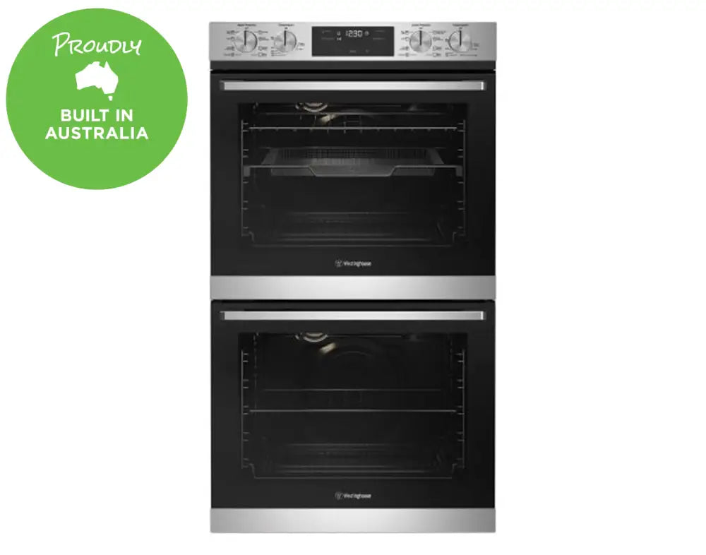 Westinghouse WVE636SC 60cm Built-In Electric Double Oven - Perfect for Baking, Roasting & Family Cooking in Modern Kitchens