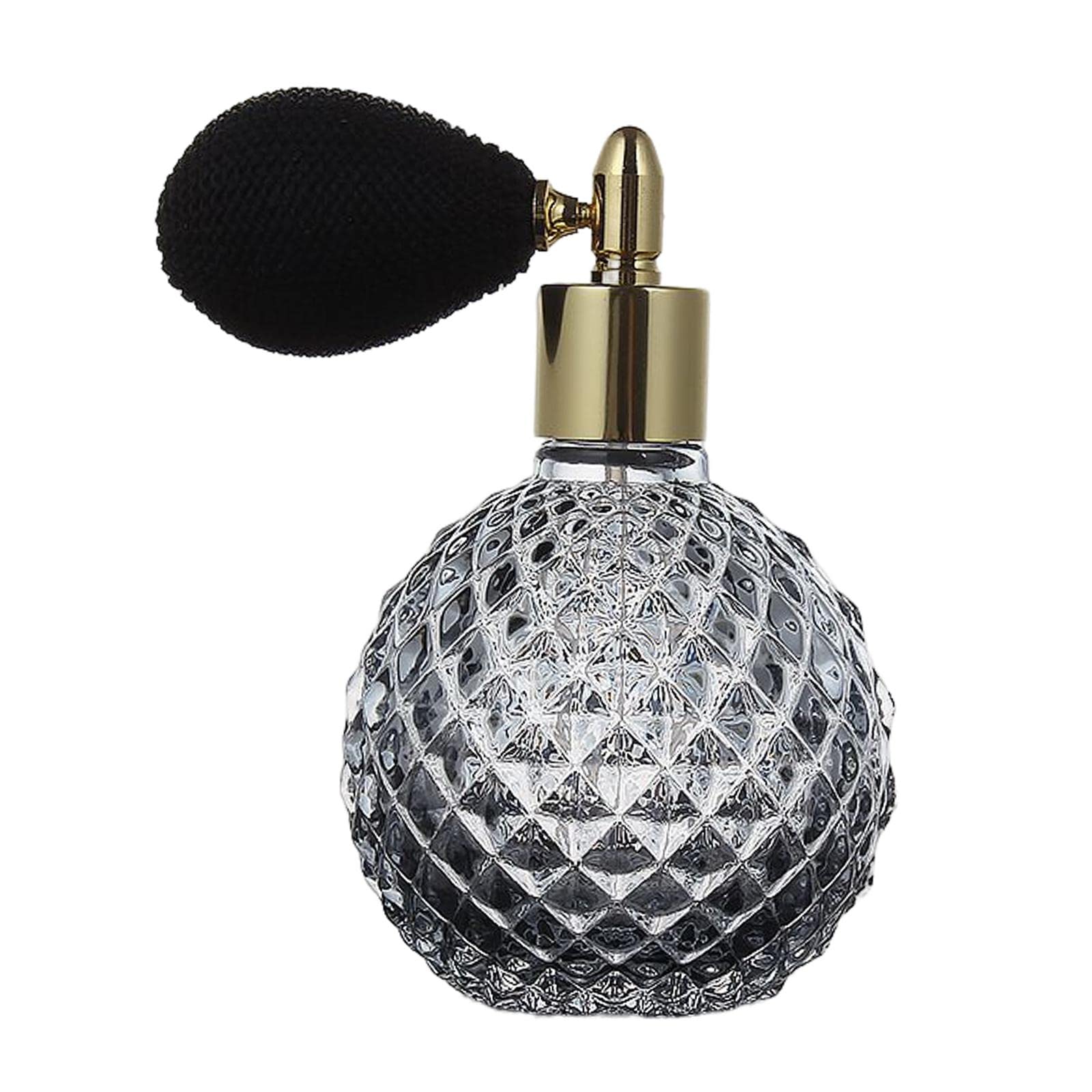 Baoblaze Crystal Glass Refillable Perfume Spray Bottle - Vintage Style Empty Perfume Bottle with Long Tassel, Gray | Travel Size, Gift Idea & Home Fragrance Decor