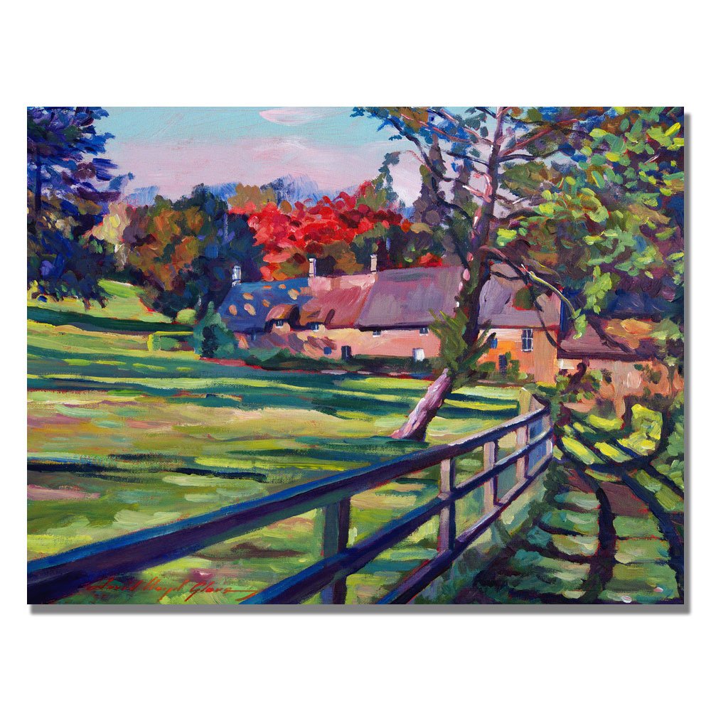 David Lloyd Glover Country House Canvas Art Print - 35x47 Inch Wall Decor for Living Room, Bedroom & Office - Premium Trademark Artwork for Home & Interior Design