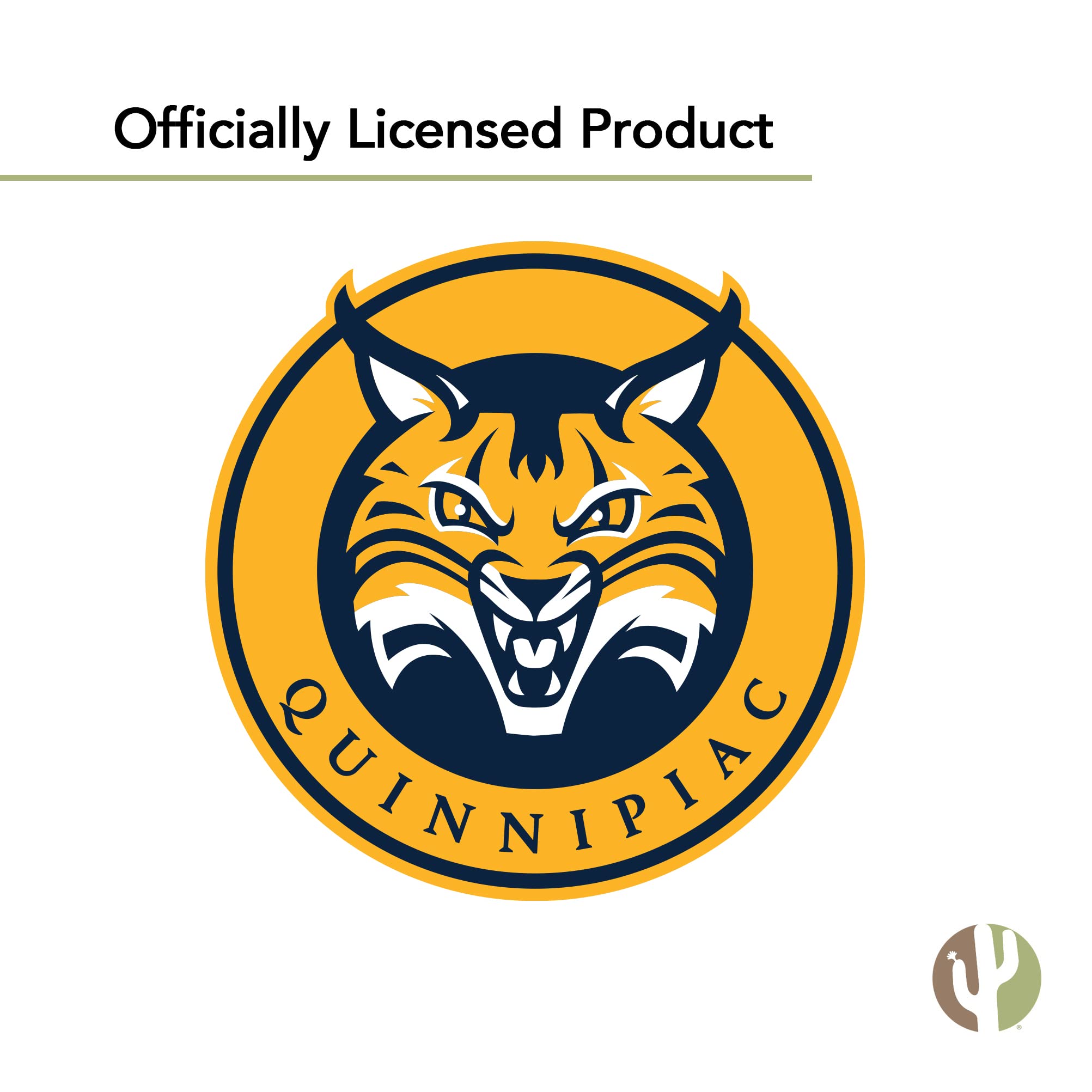 QU Bobcats Vinyl Decals - Desert Cactus Quinnipiac University Stickers for Laptop, Water Bottle, Car & Scrapbook | Durable Waterproof Decal Sheets | Perfect for School Spirit, College Pride & Fan Gifts
