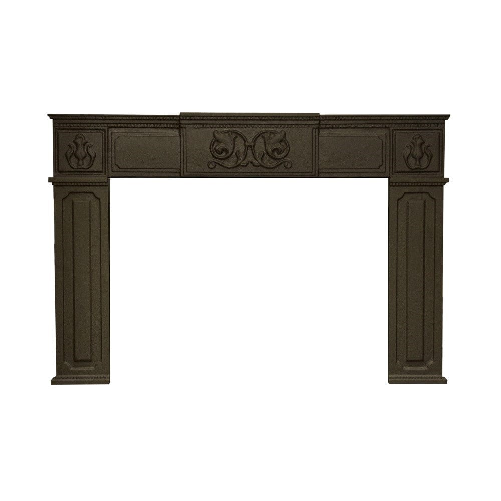 Empire Cast Iron Fireplace Surround with Adapter Kit - Durable & Stylish Hearth Accessory for Indoor/Outdoor Fire Pits & Fireplaces