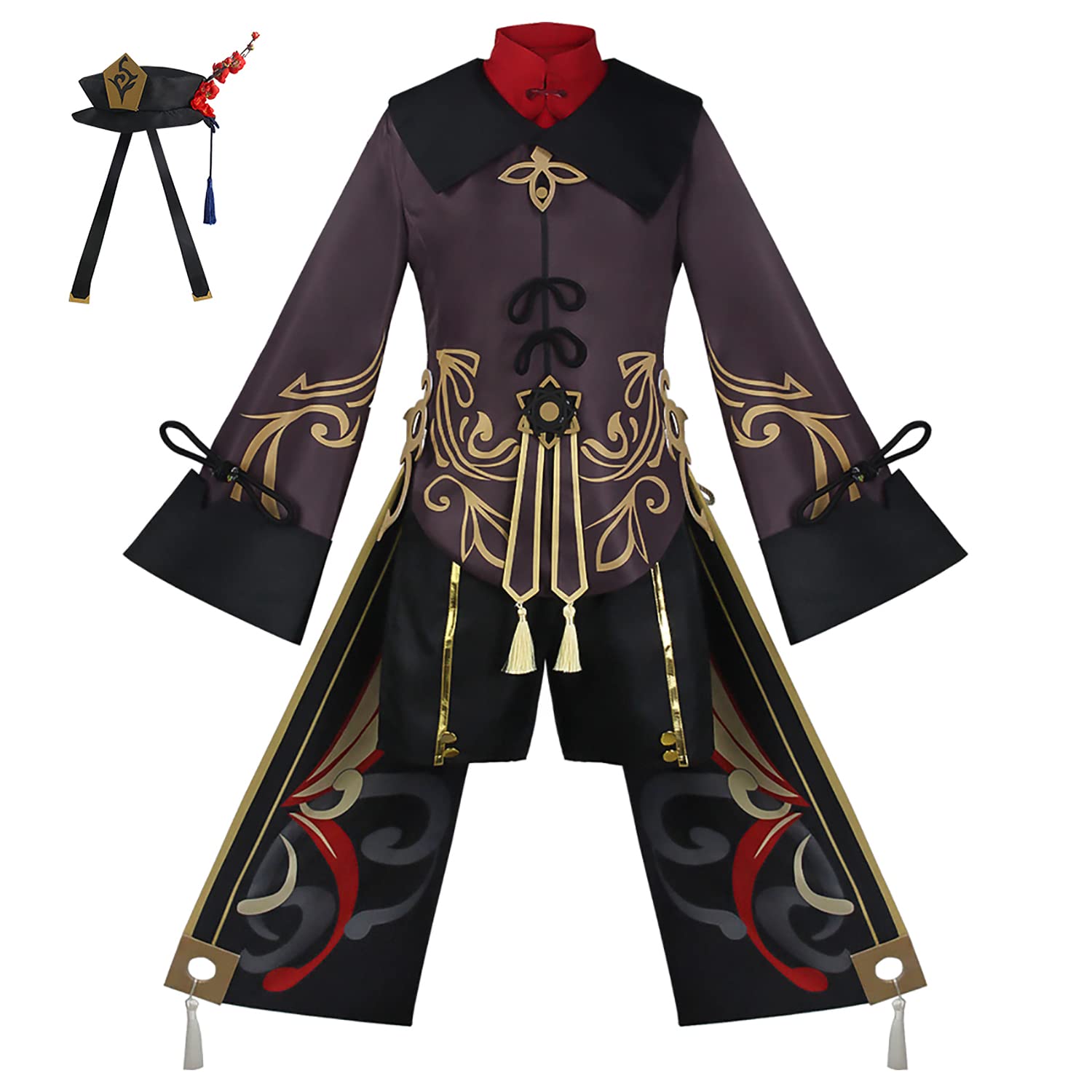 Drofe Game Hu Tao & Venti Cosplay Costume Set - Anime Genshin Impact Halloween Costume for Adults & Teens - Perfect for Conventions, Cosplay Events & Halloween Parties
