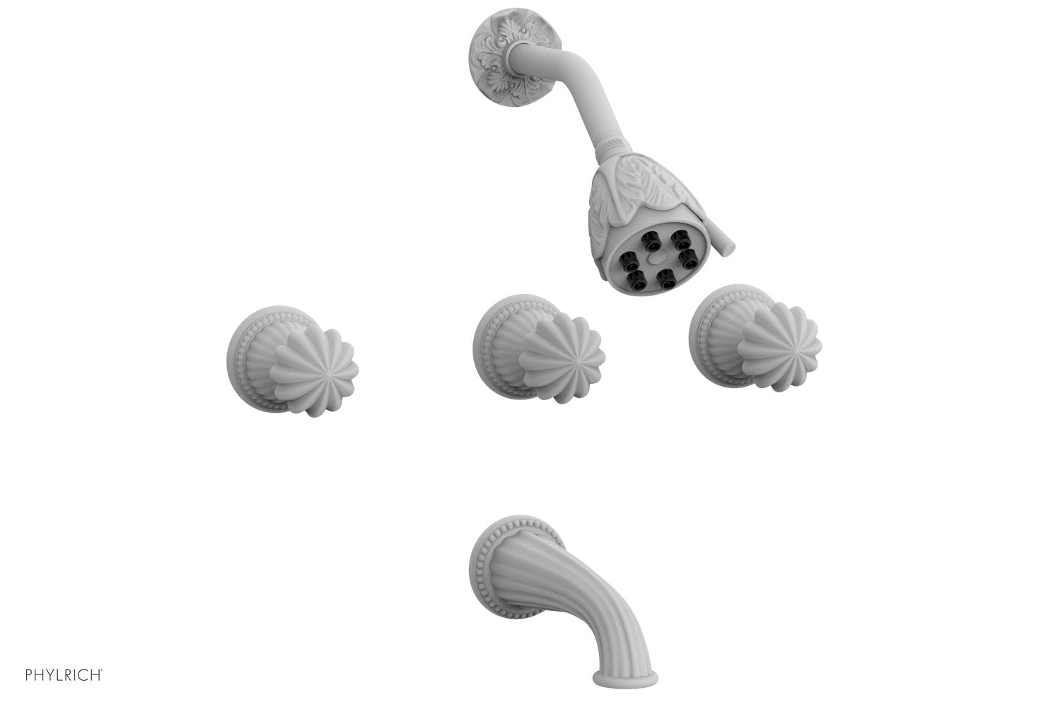 GEORGIAN & BARCELONA 3-Handle Tub and Shower Faucet Set K2361 - Luxury Bathroom Fixture for Modern Homes, Perfect for Bathroom Renovation and Spa-Like Shower Experience